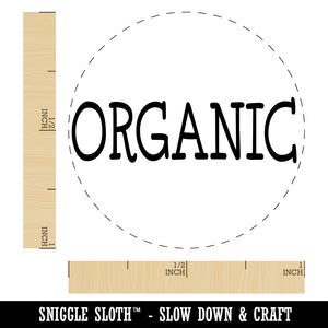 Organic Fun Text Rubber Stamp for Stamping Crafting Planners