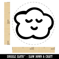 Sleeping Cloud Doodle Rubber Stamp for Stamping Crafting Planners