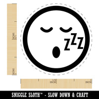 Sleeping Face Tired Emoticon Rubber Stamp for Stamping Crafting Planners