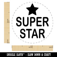 Super Star Fun Text Teacher School Rubber Stamp for Stamping Crafting Planners