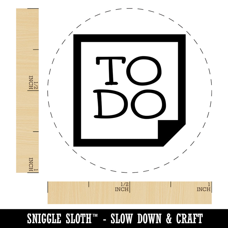 To Do Note Rubber Stamp for Stamping Crafting Planners