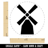 Windmill Netherlands Holland Rubber Stamp for Stamping Crafting Planners