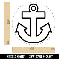 Boat Anchor Nautical Outline Rubber Stamp for Stamping Crafting Planners