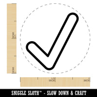 Check Mark Symbol Outline Rubber Stamp for Stamping Crafting Planners