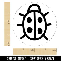 Cute Ladybug Rubber Stamp for Stamping Crafting Planners