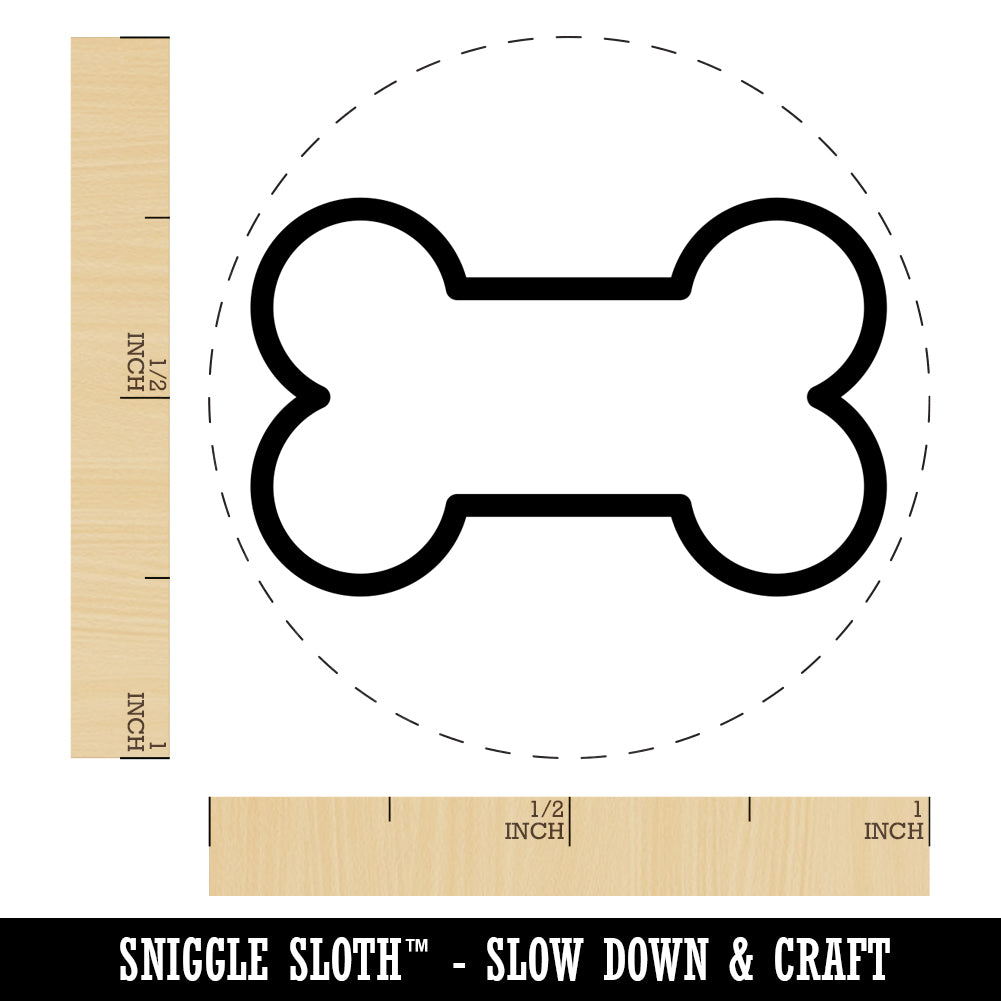 dog-bone-outline-rubber-stamp-for-stamping-crafting-planners-sniggle-sloth