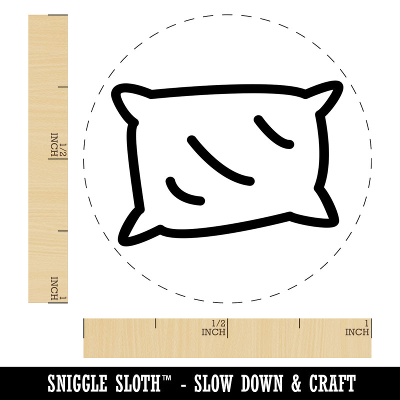 Pillow Sleep Doodle Rubber Stamp for Stamping Crafting Planners