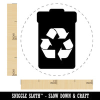 Recycle Can Solid Rubber Stamp for Stamping Crafting Planners