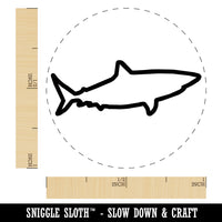 Shark Outline Rubber Stamp for Stamping Crafting Planners