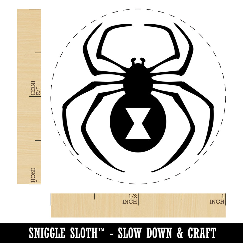 Black Widow Spider Rubber Stamp for Stamping Crafting Planners