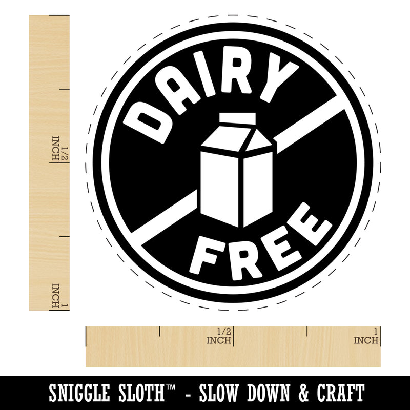 Dairy Free Rubber Stamp for Stamping Crafting Planners