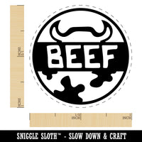 Food Label Beef Rubber Stamp for Stamping Crafting Planners