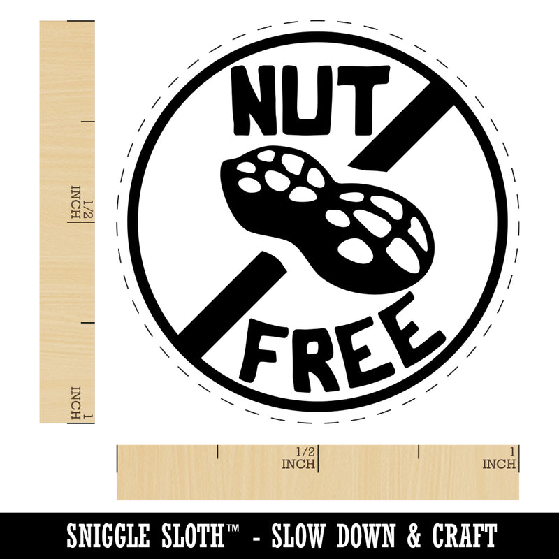 Nut Free Rubber Stamp for Stamping Crafting Planners