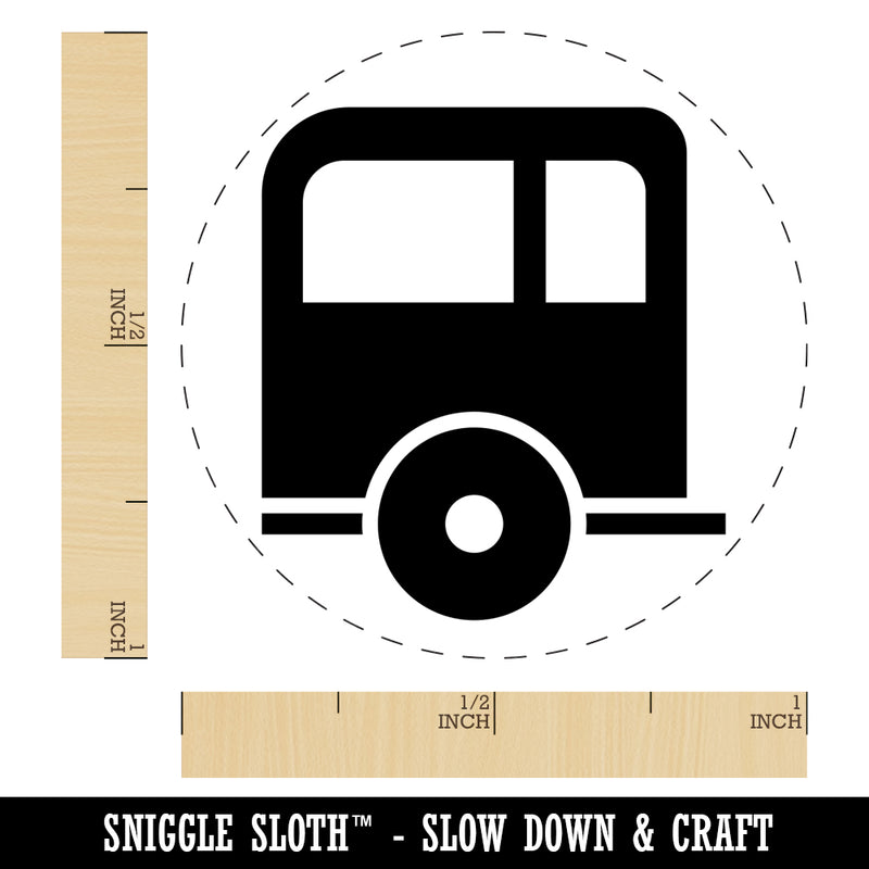 Camper Trailer Camping Icon Rubber Stamp for Stamping Crafting Planners