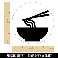 Pho Ramen Noodle Bowl Solid Rubber Stamp for Stamping Crafting Planners
