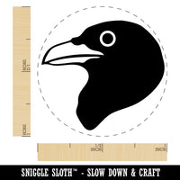 Clever Raven Head Rubber Stamp for Stamping Crafting Planners