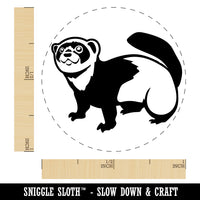 Friendly Ferret Rubber Stamp for Stamping Crafting Planners