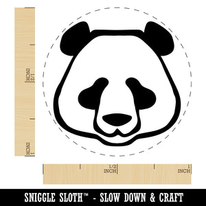 Panda Face Icon Rubber Stamp for Stamping Crafting Planners