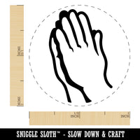 Praying Hands Rubber Stamp for Stamping Crafting Planners
