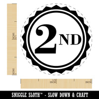 Second 2nd Place Circle Award Rubber Stamp for Stamping Crafting Planners