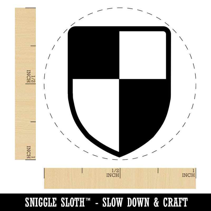 Shield Symbol of Protection Rubber Stamp for Stamping Crafting Planners