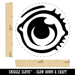 Single Eye with Eyelashes Rubber Stamp for Stamping Crafting Planners