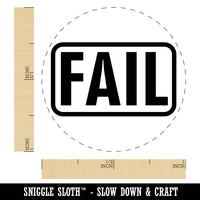 Test Result Fail Rubber Stamp for Stamping Crafting Planners