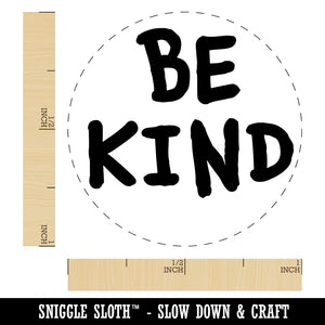 Be Kind Fun Text Rubber Stamp for Stamping Crafting Planners