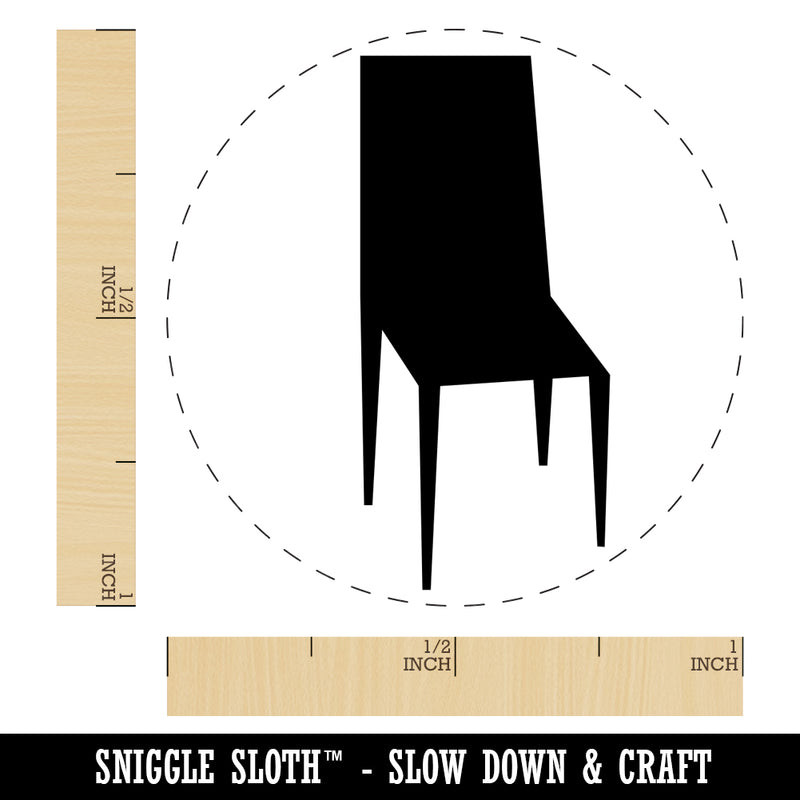 Chair Silhouette Solid Rubber Stamp for Stamping Crafting Planners