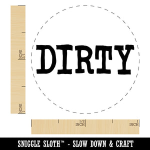 Dirty Fun Text Rubber Stamp for Stamping Crafting Planners