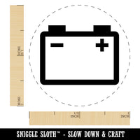 Car Battery Icon Rubber Stamp for Stamping Crafting Planners