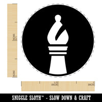 Chess Piece White Bishop Rubber Stamp for Stamping Crafting Planners