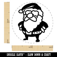 Cute Chibi Santa Claus Christmas Rubber Stamp for Stamping Crafting Planners