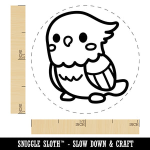Kawaii Cute Cockatiel Bird Rubber Stamp for Stamping Crafting Planners