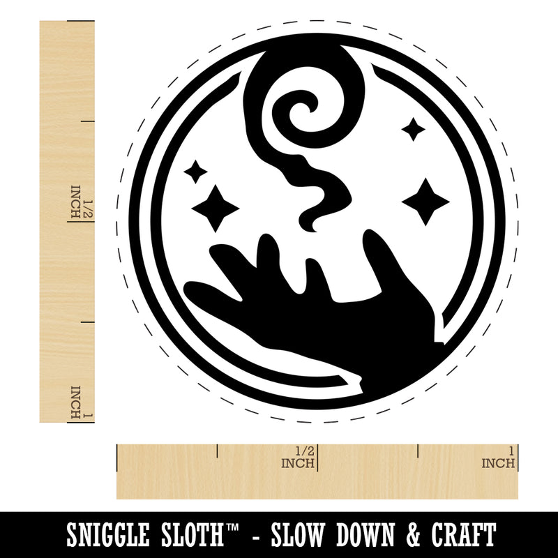 Mage Wizard Magic Spell Rubber Stamp for Stamping Crafting Planners