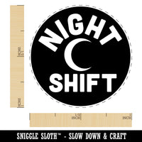 Night Shift Planning Rubber Stamp for Stamping Crafting Planners