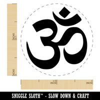 Om Aum Hinduism Buddhism Jainism Yoga Symbol Rubber Stamp for Stamping Crafting Planners