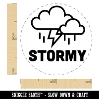 Stormy Storm Weather Day Planner Rubber Stamp for Stamping Crafting Planners