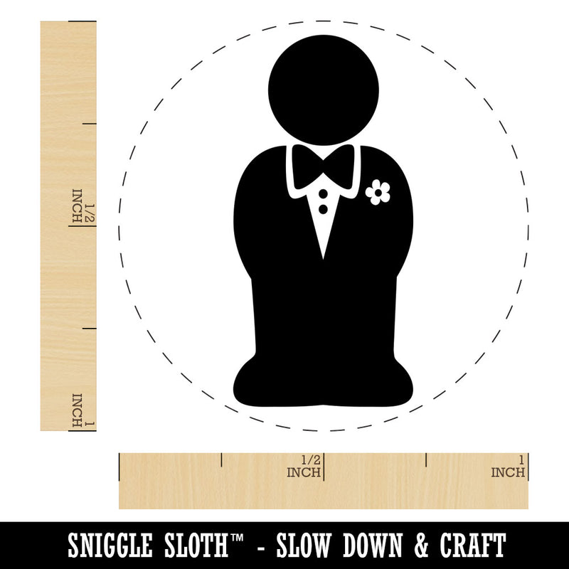 Groom Symbol Wedding Rubber Stamp for Stamping Crafting Planners