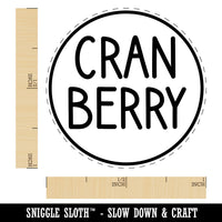 Cranberry Flavor Scent Rounded Text Rubber Stamp for Stamping Crafting Planners