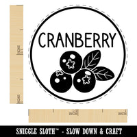 Cranberry Text with Image Flavor Scent Rubber Stamp for Stamping Crafting Planners