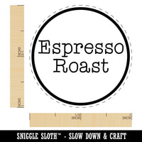 Espresso Roast Coffee Label Rubber Stamp for Stamping Crafting Planners