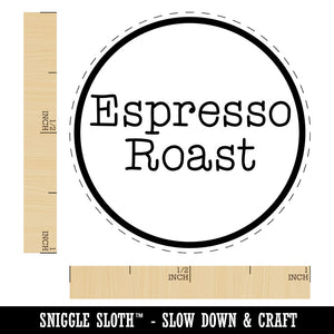 Espresso Roast Coffee Label Rubber Stamp for Stamping Crafting Planners