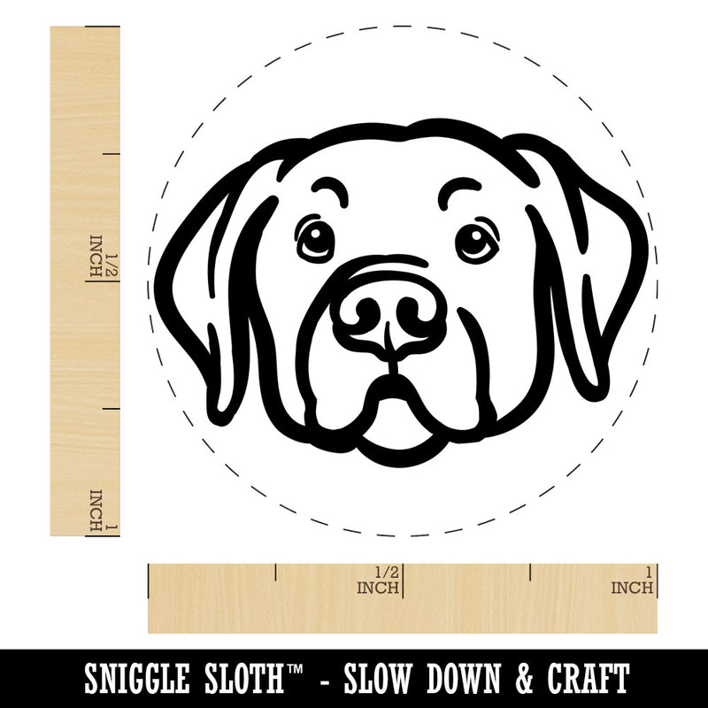 Labrador Retriever Dog Head Rubber Stamp for Stamping Crafting Planners