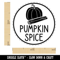 Pumpkin Spice Text with Image Flavor Scent Rubber Stamp for Stamping Crafting Planners