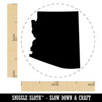 Arizona State Silhouette Rubber Stamp for Stamping Crafting Planners