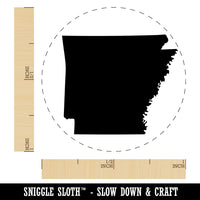 Arkansas State Silhouette Rubber Stamp for Stamping Crafting Planners