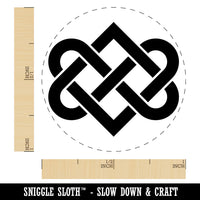 Celtic Love Knot Silhouette Rubber Stamp for Stamping Crafting Planners