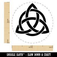 Celtic Triquetra Knot Silhouette Rubber Stamp for Stamping Crafting Planners