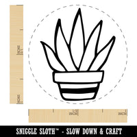 Hand Drawn Cactus Succulent Doodle Rubber Stamp for Stamping Crafting Planners